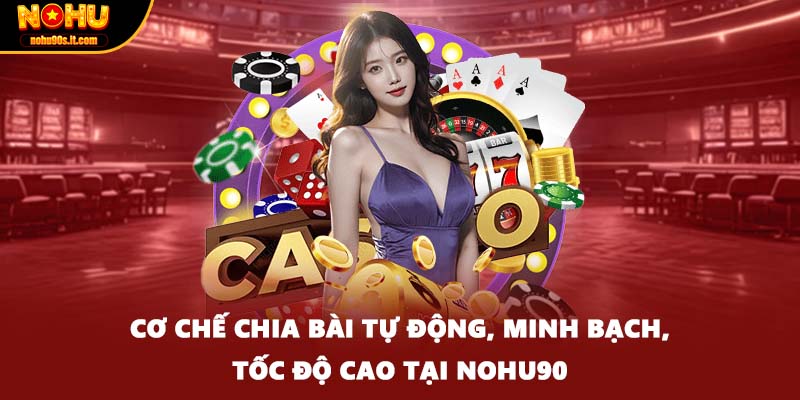 Cơ chế chia bài tự động, minh bạch, tốc độ cao tại Nohu90