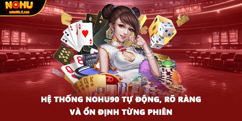 Hệ thống Nohu90 tự động, rõ ràng và ổn định từng phiên